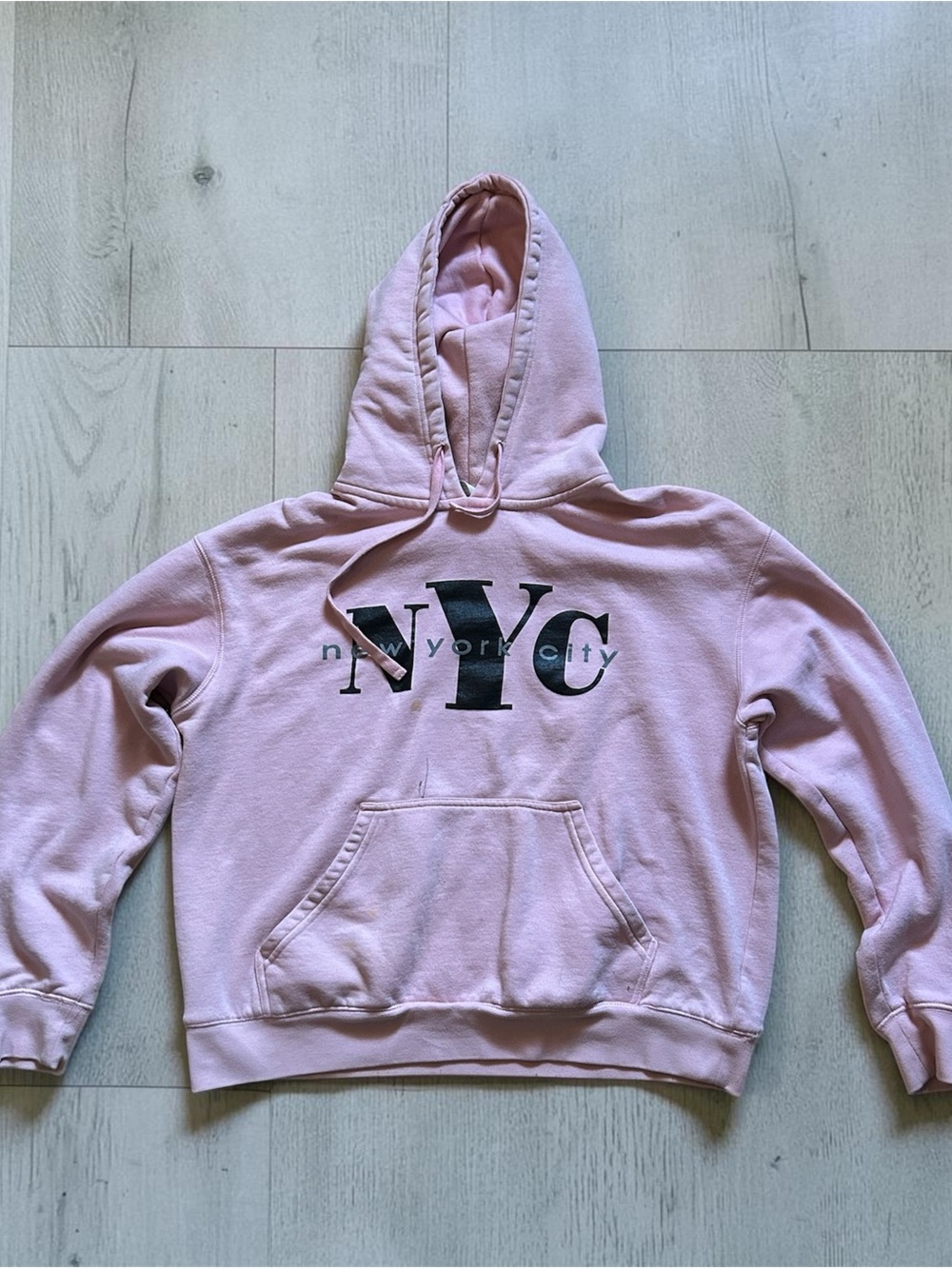 NYC Pink Pullover Hoodie